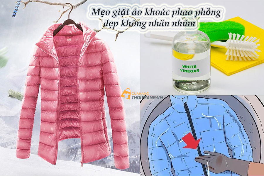 Cách giặt áo khoác phao phồng đẹp như mới không lo nhăn nhúm